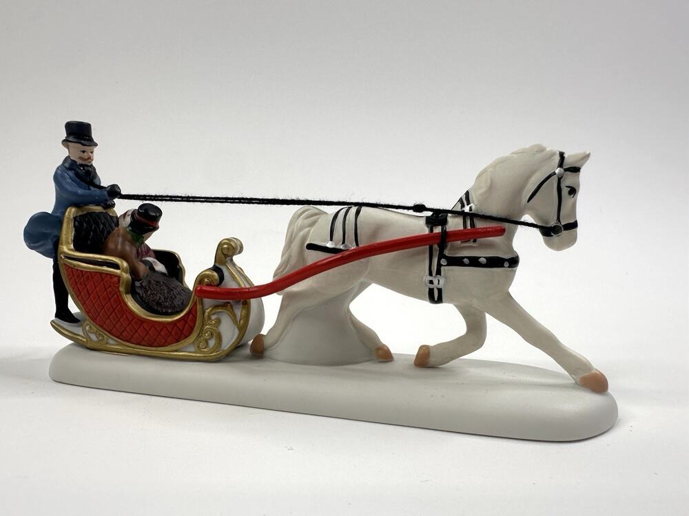 Sleighride Christmas Department 56 Heritage Village Series #6511-0 1986